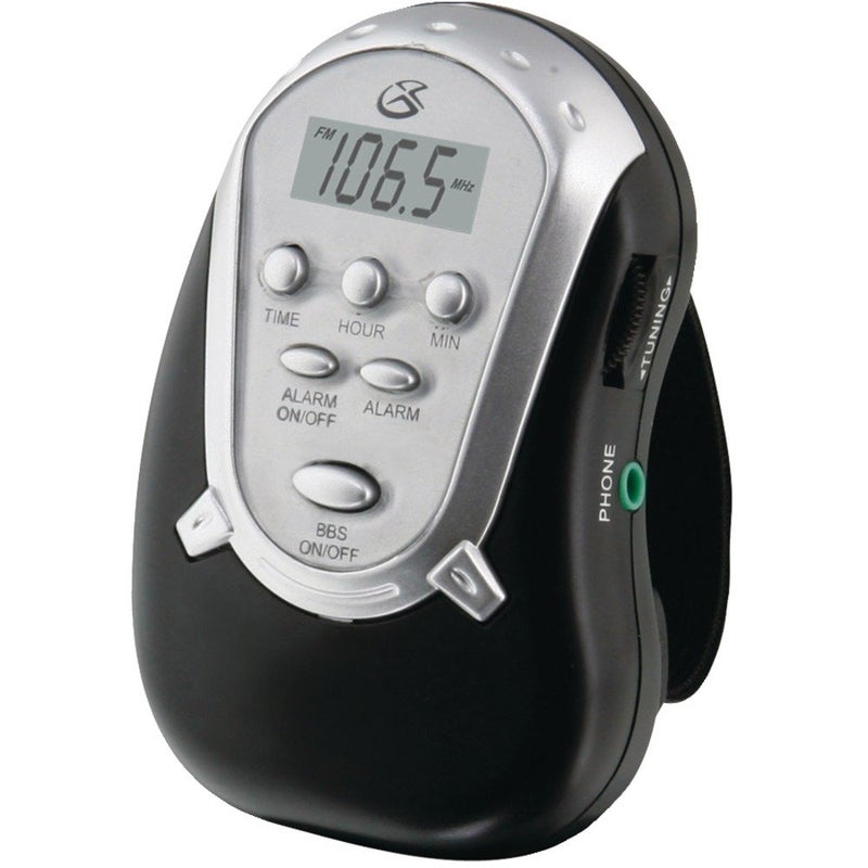 GPX R300S Am/FM Armband Radio with Earbuds,Black - Image 1
